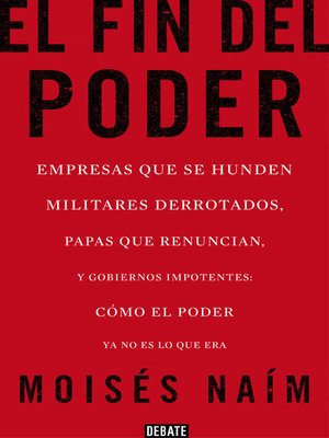 cover image of El fin del poder